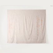 繊細な桃結婚の写真の背景タペストリー タペストリー (正面(横))