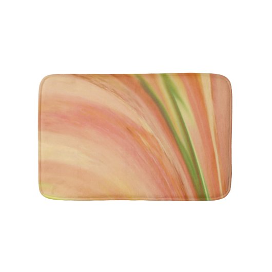 繊細な桃 バスマット (正面)