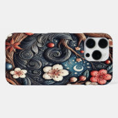 繊細な桜の花の構成 iPhoneケース (裏面横)