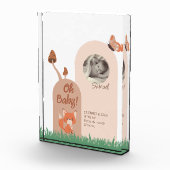 繊細な森をテーマにしたキツネベビー統計 フォトブロック (右)