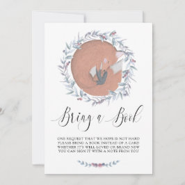 繊細な植物キツネが本を持ってくる 招待状