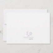 繊細な植物写真 招待状 (裏面)