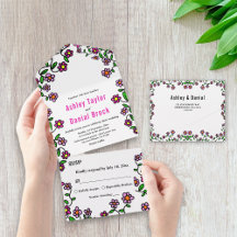 繊細な植物園花のフローラ結婚ズ