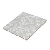 繊細な植物夢想L2白い大きな植物 タイル (側面)