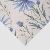 繊細な水の色コーンフラワーの切り離し 薄葉紙 (詳細)