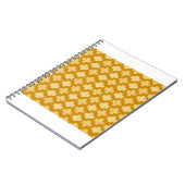 繊細な水彩のシームレスパターン, 手描きイラスト ノートブック (左側)