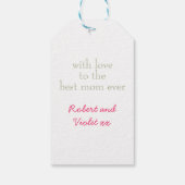 繊細な水彩の花 – ハッピーマザーズ・デイ ギフトタグ (裏面)