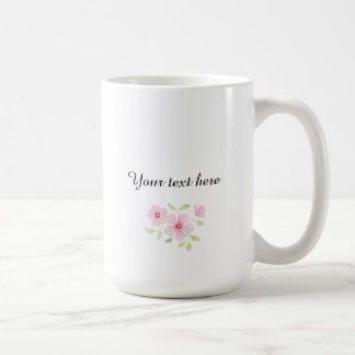 繊細な水彩の野の花 コーヒーマグカップ