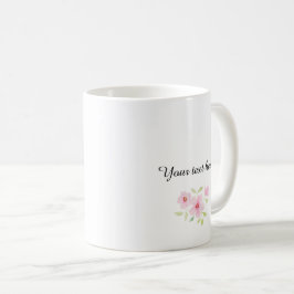 繊細な水彩の野の花 コーヒーマグカップ