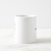繊細な水彩の野の花 コーヒーマグカップ (中央)