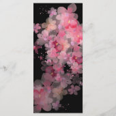 繊細な水彩ピンクのフローラ結婚のメニュー メニュー (裏面)