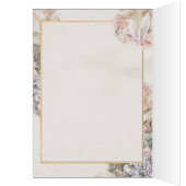 繊細な水彩フローラ結婚の感謝 (内側 (左))