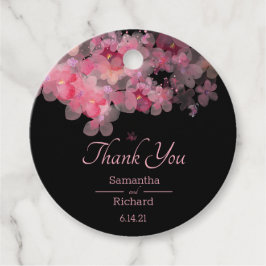 繊細な水彩フローラ フェイバータグ