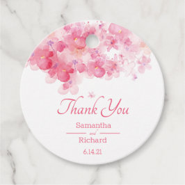 繊細な水彩フローラ フェイバータグ