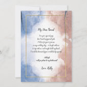 繊細な水彩画が私の花嫁のメイドになる 招待状 (正面)