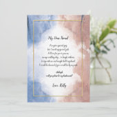 繊細な水彩画が私の花嫁のメイドになる 招待状 (スタンド正面)