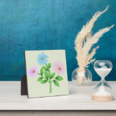 繊細な水彩画のワイルドフラワーの花束 - パステルカラー フォトプラーク (インサイチュ)