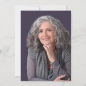 繊細な水彩画のワイルドフラワー 60歳の誕生日 招待状 (裏面)