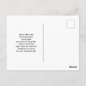 繊細な水彩画の感謝カード - 馬術競技の騎手 ポストカード (裏面)