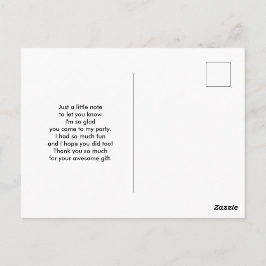 繊細な水彩画の感謝カード - 馬術競技の騎手 ポストカード (裏面)