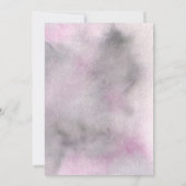 繊細な水彩画の葉の結婚式招待状 招待状 (裏面)