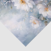 繊細な水彩白芸術的開花 薄葉紙 (詳細)