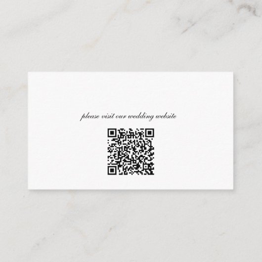 繊細な水彩秋のバラQR エンクロージャーカード (裏面)