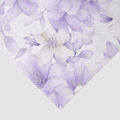 繊細な水彩紫色の花 薄葉紙 (詳細)