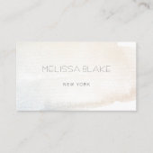 繊細な水彩背景 名刺 (正面)