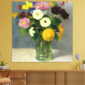 繊細な水彩花束芸術 キャンバスプリント (インサイチュ (リビング))