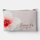 繊細な水彩花 アクセサリーポーチ (裏面)