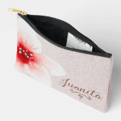 繊細な水彩花 アクセサリーポーチ (見開き)