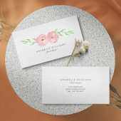 繊細な水彩花 名刺