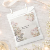 繊細な水色のフローラ結婚の フェイバーバッグ (クリップ留めされた状態)