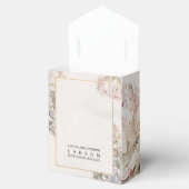 繊細な水色のフローラ結婚の フェイバーボックス (オープン)