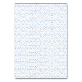 繊細な水色の模様が繰り返し施されたデザイン テーブルナンバー