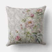 繊細な水色の野花 クッション (裏面)