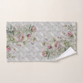 繊細な水色の野花 バスタオルセット (ハンドタオル)