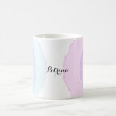 繊細な水色 コーヒーマグカップ (中央)