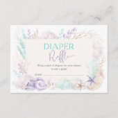 繊細な海ザシーベビーおむつラッフル エンクロージャーカード (正面)