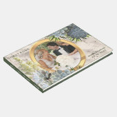 繊細な淡い青のウェディング ゲストブック (コーナー)