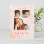 繊細な渦巻き3 フォト 卒業発表 案内状 (スタンド正面)