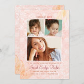 繊細な渦巻き3 フォト 卒業発表 案内状 (正面/裏面)