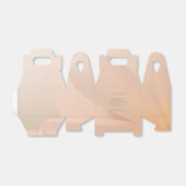 繊細な灰色の書道茶色の箱ありがとう フェイバーボックス (折り畳みなし)