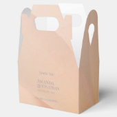 繊細な灰色の書道茶色の箱ありがとう フェイバーボックス (オープン)