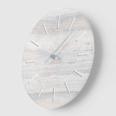 繊細な灰色の色合いの石 ラージ壁時計 (傾斜)