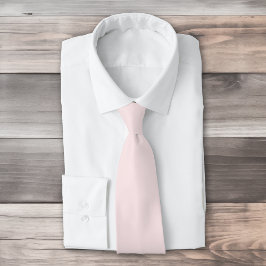繊細な無地の色の淡いピンク ネクタイ
