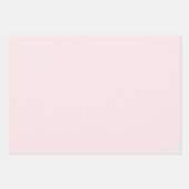 繊細な無地の色の淡いピンク ラッピングペーパーシート (正面2)