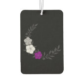 繊細な無性花の美しい三日月 カーエアーフレッシュナー (裏面)