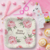 繊細な牡丹みすぼらしいシック、ナターシャ私たち ペーパープレート (パーティー)